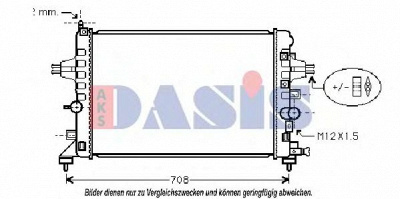 AKS DASIS 150058n -  Радиатор, охлаждение двигателя
